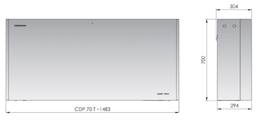 InAir CDP IA70T Through-The-Wall Dehumidifier