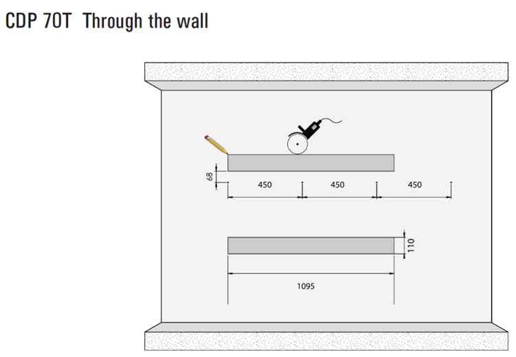 InAir CDP IA70T Through-The-Wall Dehumidifier