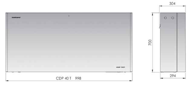 InAir CDP IA40T Through-The-Wall Dehumidifier