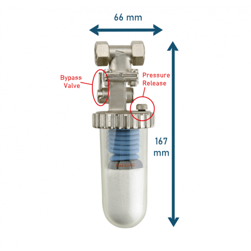 Osmio MiniSoft Non-Salt Softener 1/2" BSPP Female - 30 LPMz