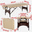 Master Massage 70cm Price Competitive Argo Portable Massage Table Package in Cream w/ Walnut Legs