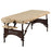 Master Massage 70cm Price Competitive Argo Portable Massage Table Package in Cream w/ Walnut Legs