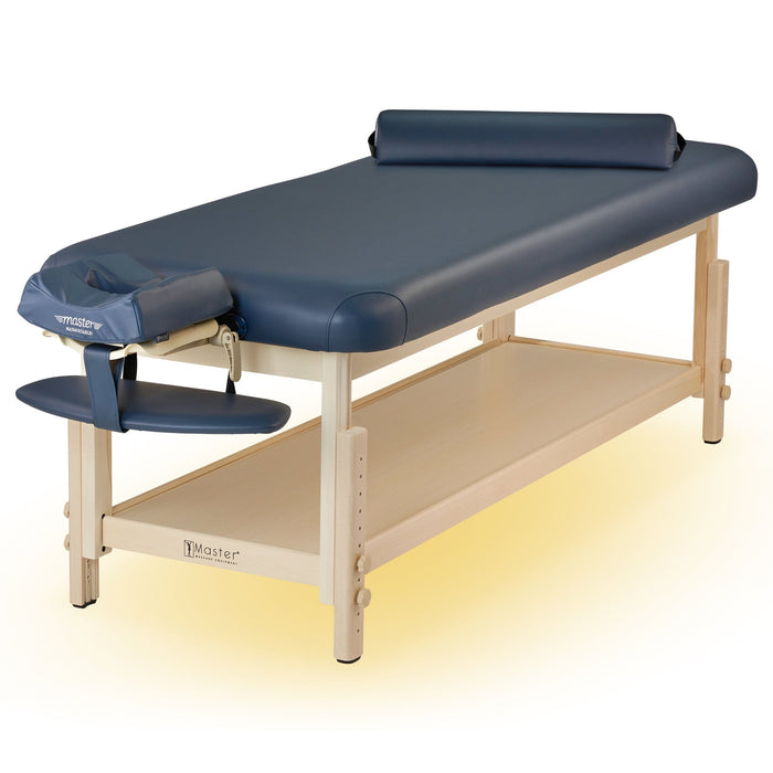 Master Massage 76cm LAGUNA Stationary Massage Table Package - (Royal Blue)