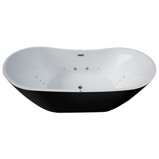 Iowa Double Ended Freestanding / Whirlpool Bath - 1800mm x 900mm With 12 Spa Jets