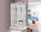 LW18 Left Handed White Offset Quadrant Enclosure & Steam Shower Cabin (1200 x 800)