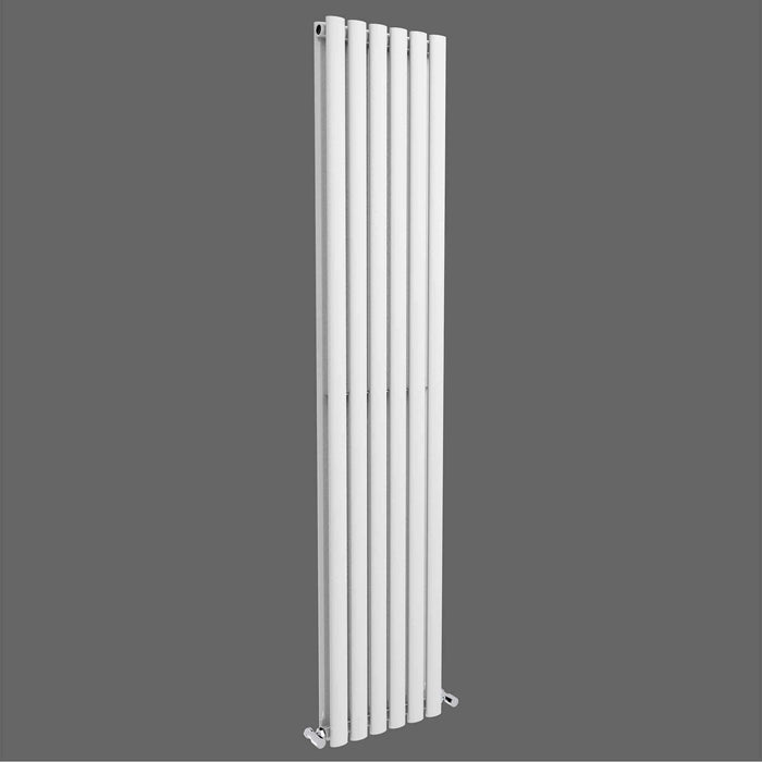 Beverly White Vertical Designer Radiator: 1800mm x 354mm - Double Panel Column