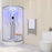 LW10 White Quadrant Steam Shower Enclosure (900mm x 900mm)