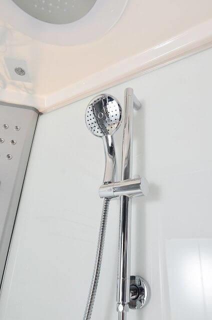 LW18 Right Handed White Offset Quadrant Enclosure & Steam Shower Cabin (1200 x 800)