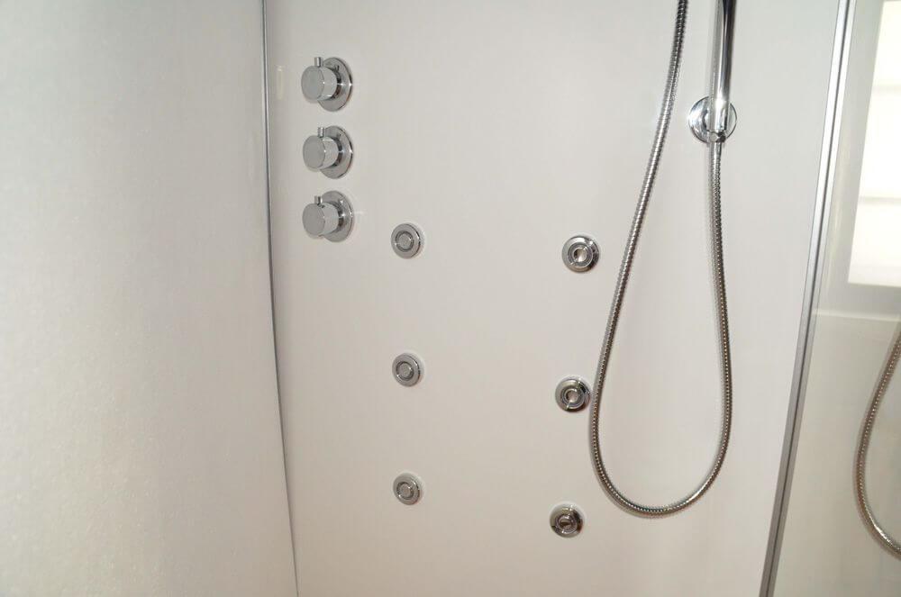 LW6 Hydro Massage Shower Cabin With Square Hinged Door (900mm x 900mm)