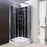 LW16-B Olympia Black Hydro Massage Shower Cabin (800 x 800mm)