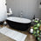 Lincoln Black Double Ended Small Freestanding Bath (1500mm x 750mm)