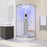 LW11 White 900mm x 900mm Quadrant Hydro Shower Cubicle