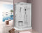 LW18 Right Handed White Offset Quadrant Enclosure & Steam Shower Cabin (1200 x 800)