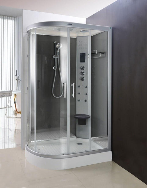 LW20 Shower Cabin Right Handed Offset Quadrant & Hydro Shower Cabin Cubicle With Mirror (1200 x 800)