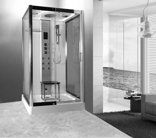 LW26 White Steam Shower Enclosure (1075mm x 850mm)