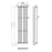 10 Bar Straight Column Radiator With Valencia Mirror Anthracite (1800mm x 499mm)