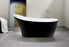 Lisna Waters - Andreas Matte Black Slipper Freestanding Bath (1680mm x 730mm)