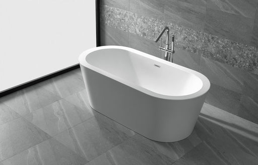 Lisna Waters - Curved White Double Ended Small Freestanding Bath (1500mm x 800mm)